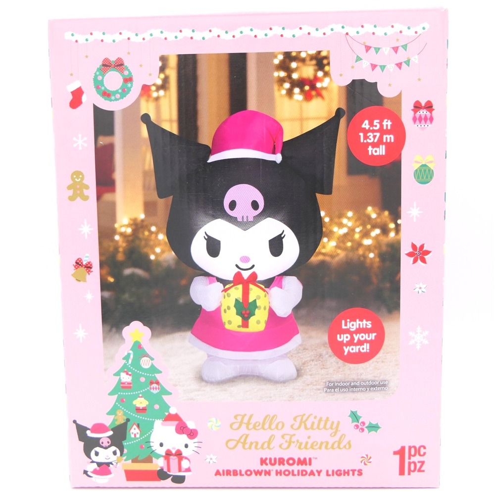 Hello Kitty And Friends KUROMI Airblown Holiday Kighted Inflatable 4.5 ft Gemmy